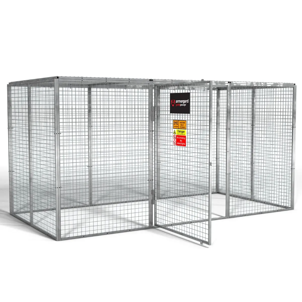 Armorgard Ggc17 Gorilla Gas Cage 3662Mm X 1810Mm X 1831Mm Heavy-Duty Secure Storage For Gas Cylinders 1