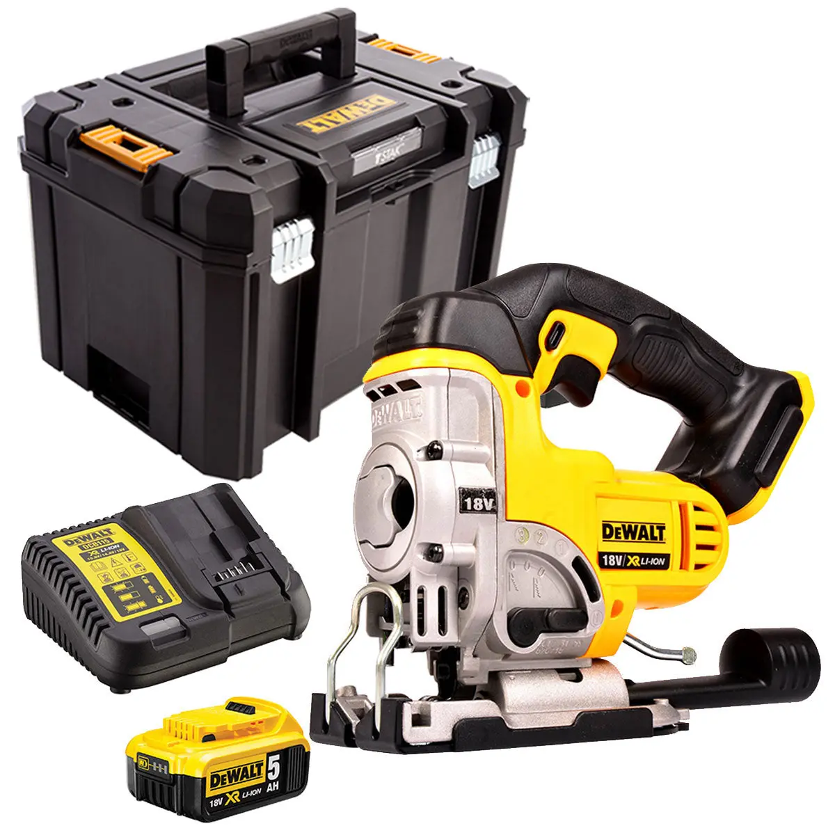 Dewalt Dcs331n 18V Cordless Jigsaw With 1 X 5.0Ah Battery & Charger In Case 1