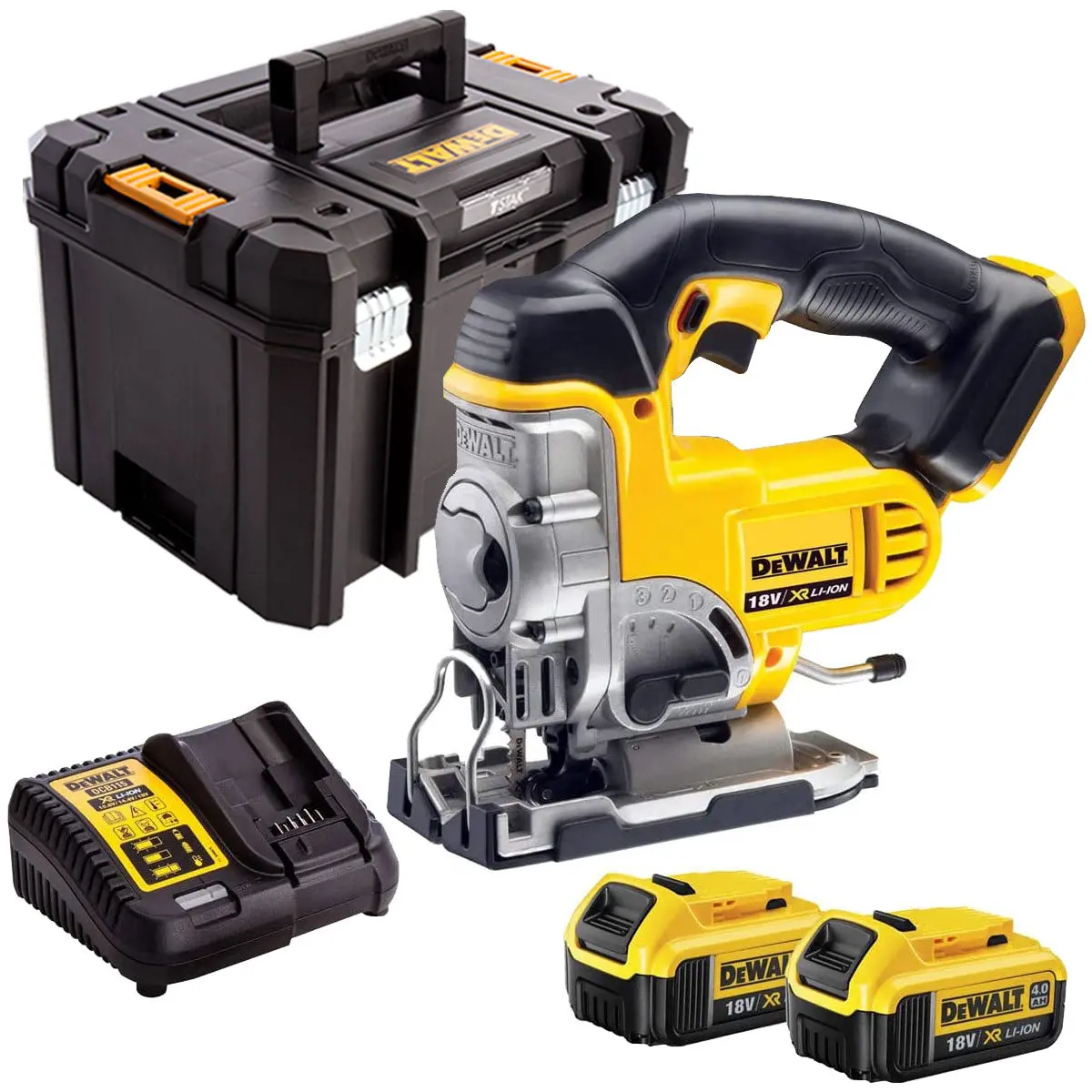 Dewalt Dcs331n 18V Jigsaw With 2 X 4.0Ah Battery Charger & Case T4tkit-1047 1