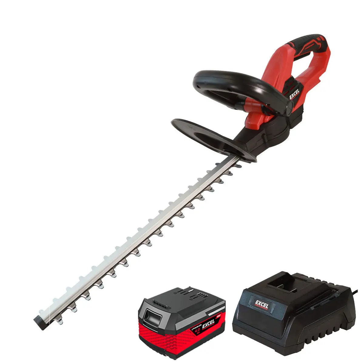 Excel 18V Hedge Trimmer Cutter With 1 X 4.0Ah Battery & Fast Charger Exl5194 1