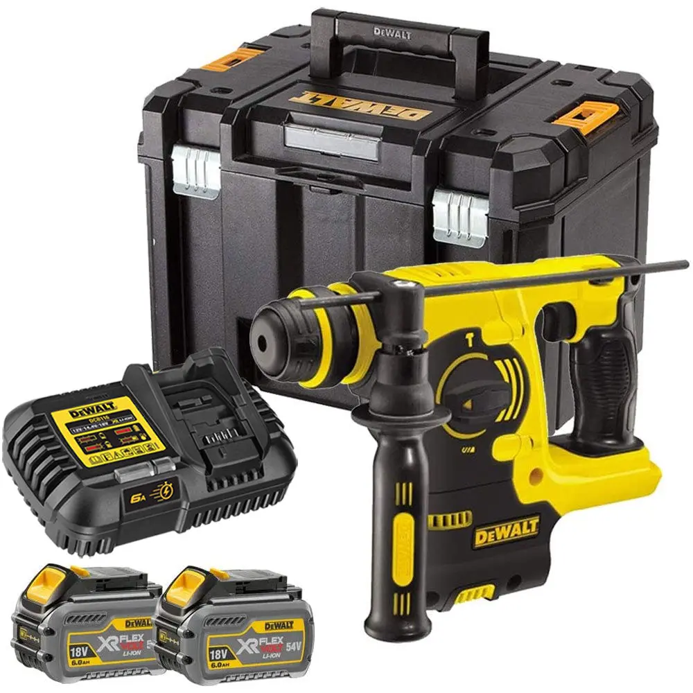 Dewalt Dch253t2 18V Sds+ Rotary Hammer Drill With 2 X 6.0Ah Batteries & Charger In Case 1
