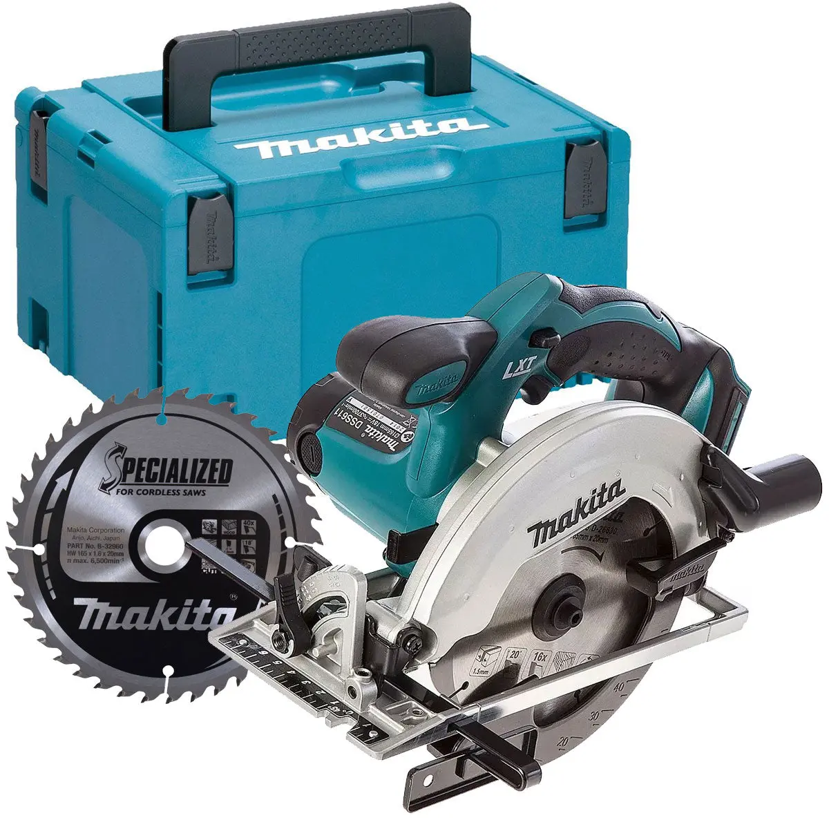 Makita Dss611z 18V 165Mm Circular Saw With Type 3 Case, Inlay & Blade 1