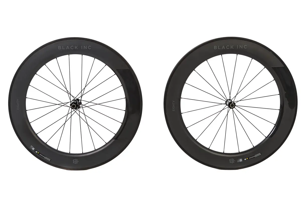Black Inc 80Mm Tubular Carbon Wheelset 2022, Shimano Freehub 1