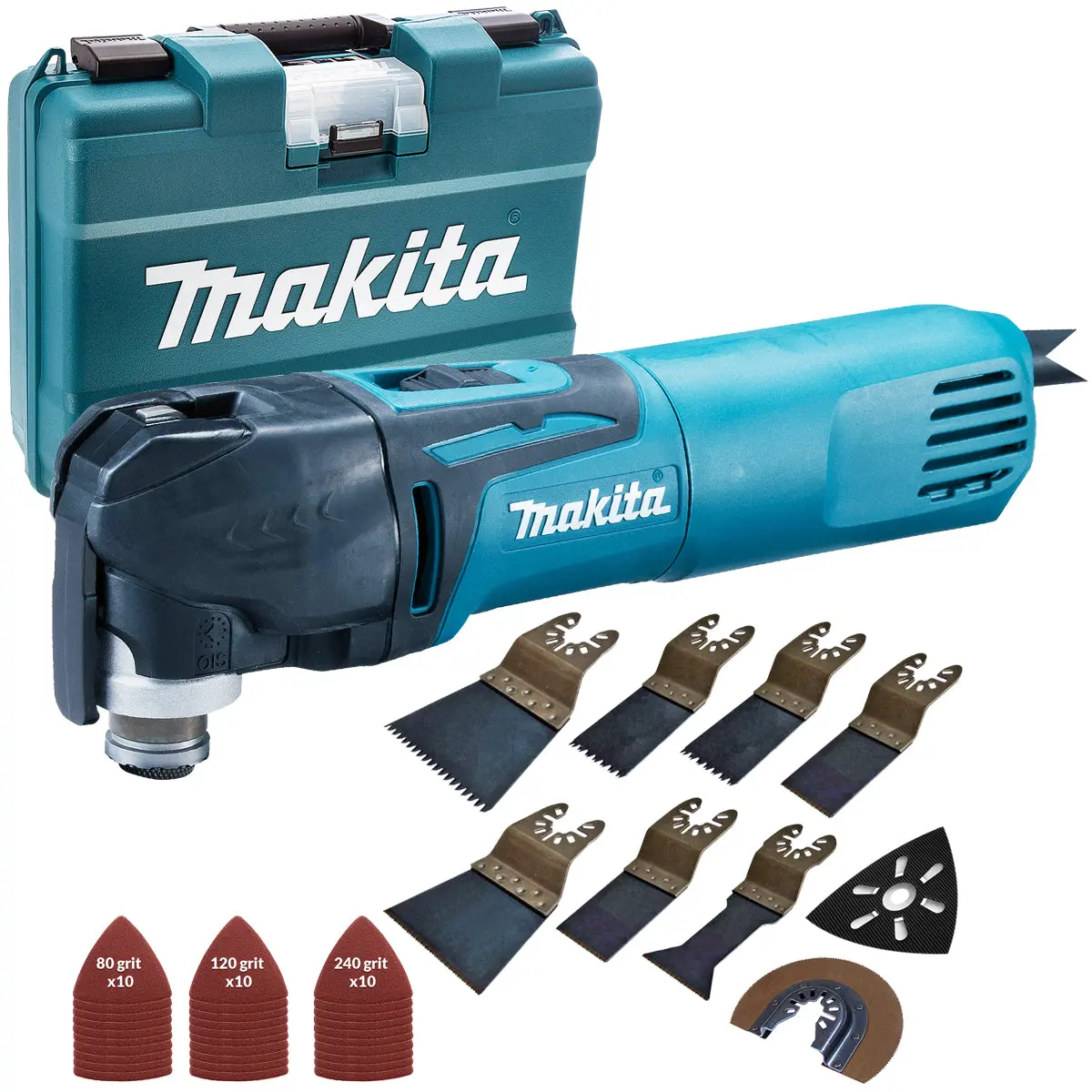 Makita Tm3010ck 110V Oscillating Multi-Tool Quick Change Blade With 39 Piece Accessories Set 1