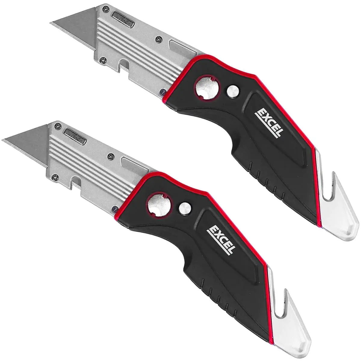 Excel Folding Utility Knife With 5 Blades Pack Of 2 1