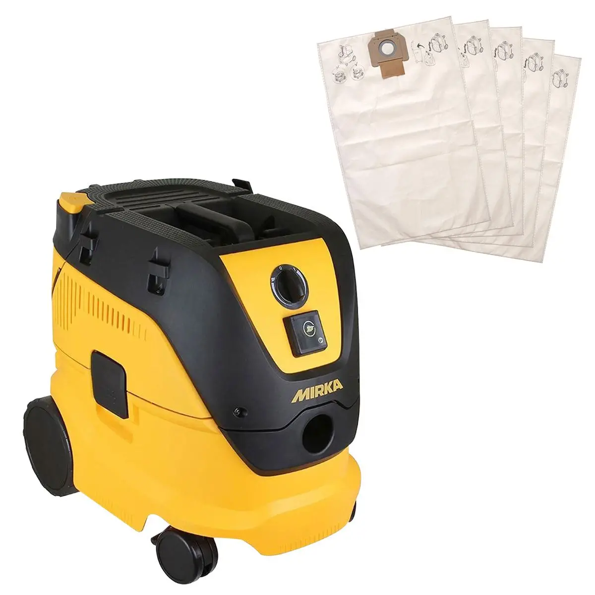 Mirka L Class Dust Extractor 240V 1230L With Dust Bag Pack Of 5 1