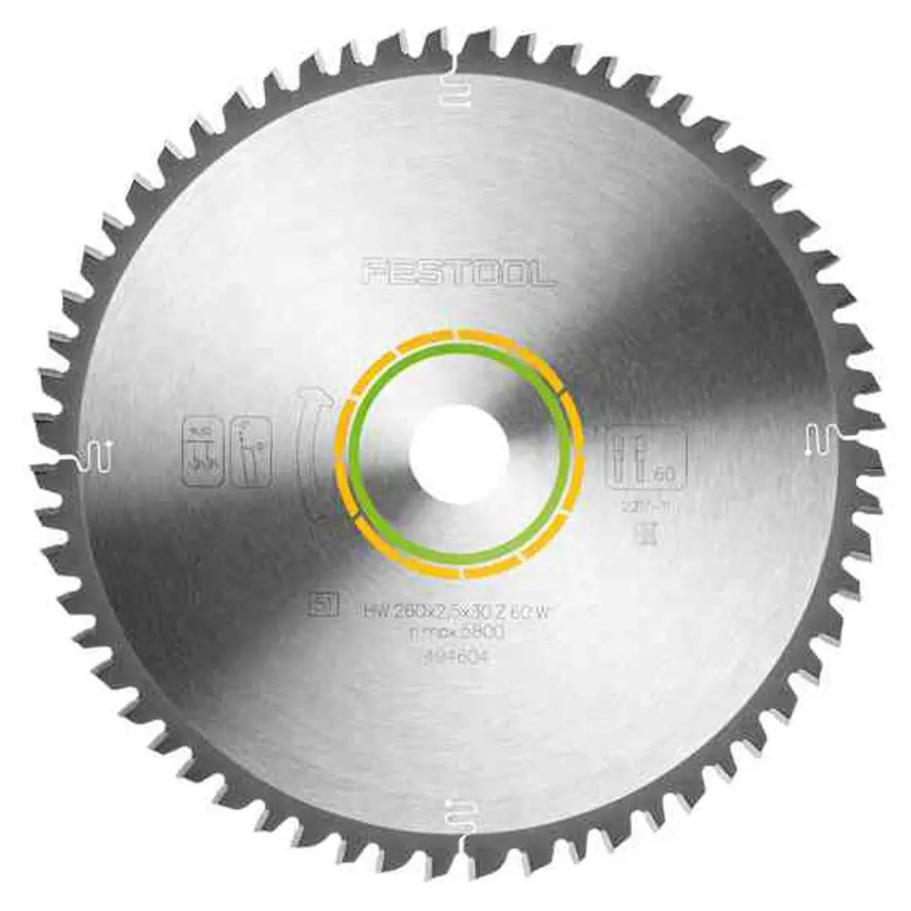 Festool 260Mm X 2.5Mm X 30Mm 60T Wood Universal Saw Blade - 494604 1