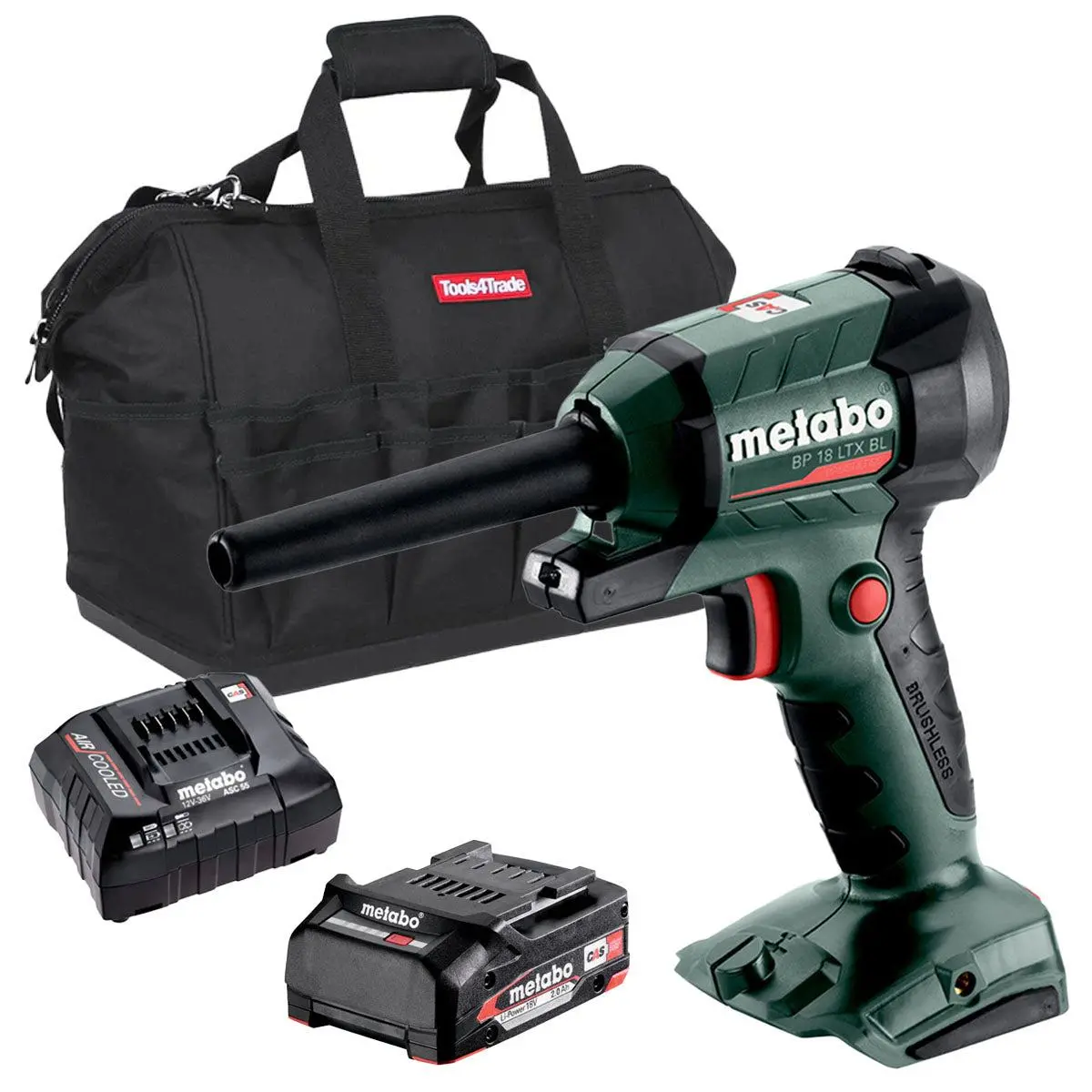 Metabo Bp 18 Ltx Bl 18V Brushless Blower With 1 X 2.0Ah Battery Charger & Bag 1