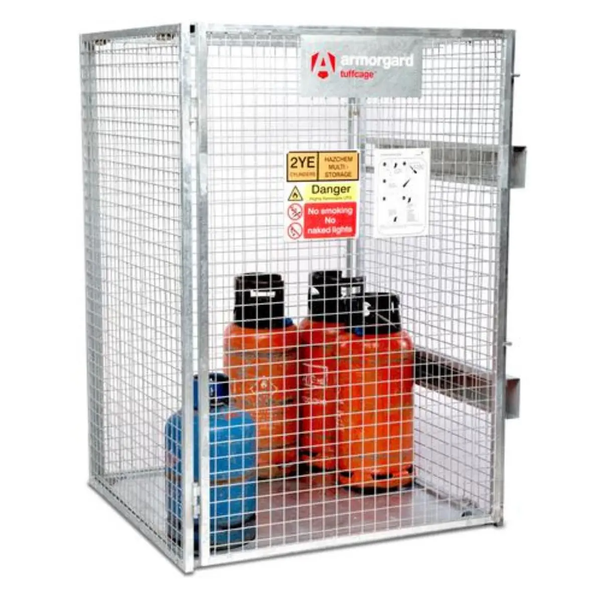 Armorgard Tc1.2 Collapsible Gas Cage 1305Mm X 1240Mm X 1795Mm Heavy-Duty Secure Storage For Gas Cylinders 1