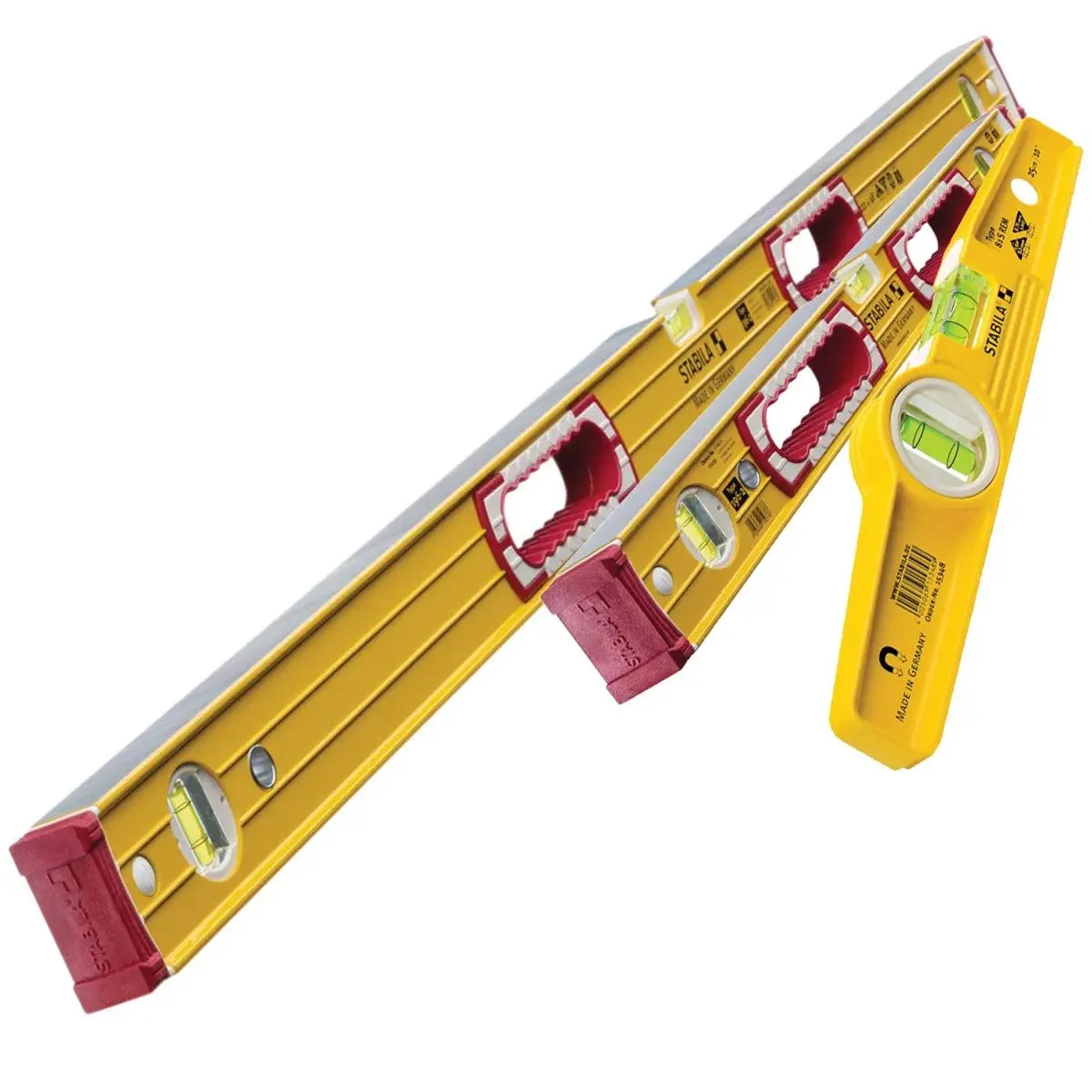 Stabila Stb1962pack 196-2 Spirit Levels 600Mm & 1200Mm With 81Srem Rare Earth Level - 19260 1