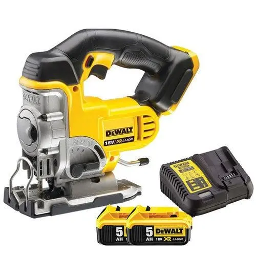 Dewalt Dcs331n 18V Xr Cordless Jigsaw With 2 X 5.0Ah Batteries & Charger 1