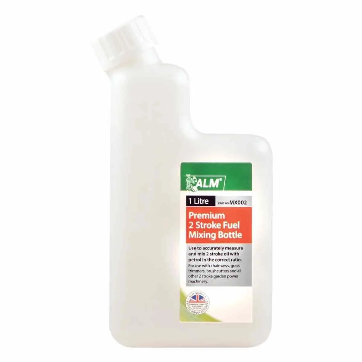 Alm 2-Stroke Premium Fuel Mixing Bottle White Mx002 1