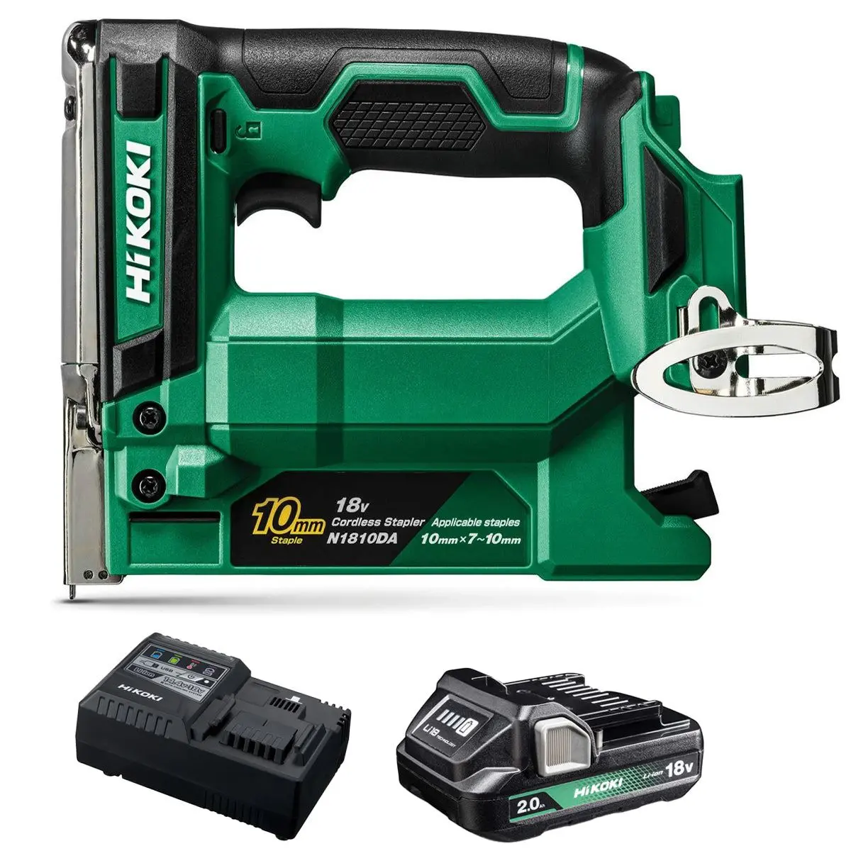 Hikoki N1810daw4z 18V 10Mm Crown Width Fine Wire Stapler With 1 X 2.0Ah Battery & Charger 1