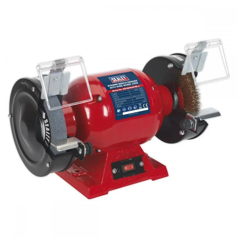 Sealey Bg150xlw/98 Bench Grinder 150Mm With Wire Wheel 370W/230V 1