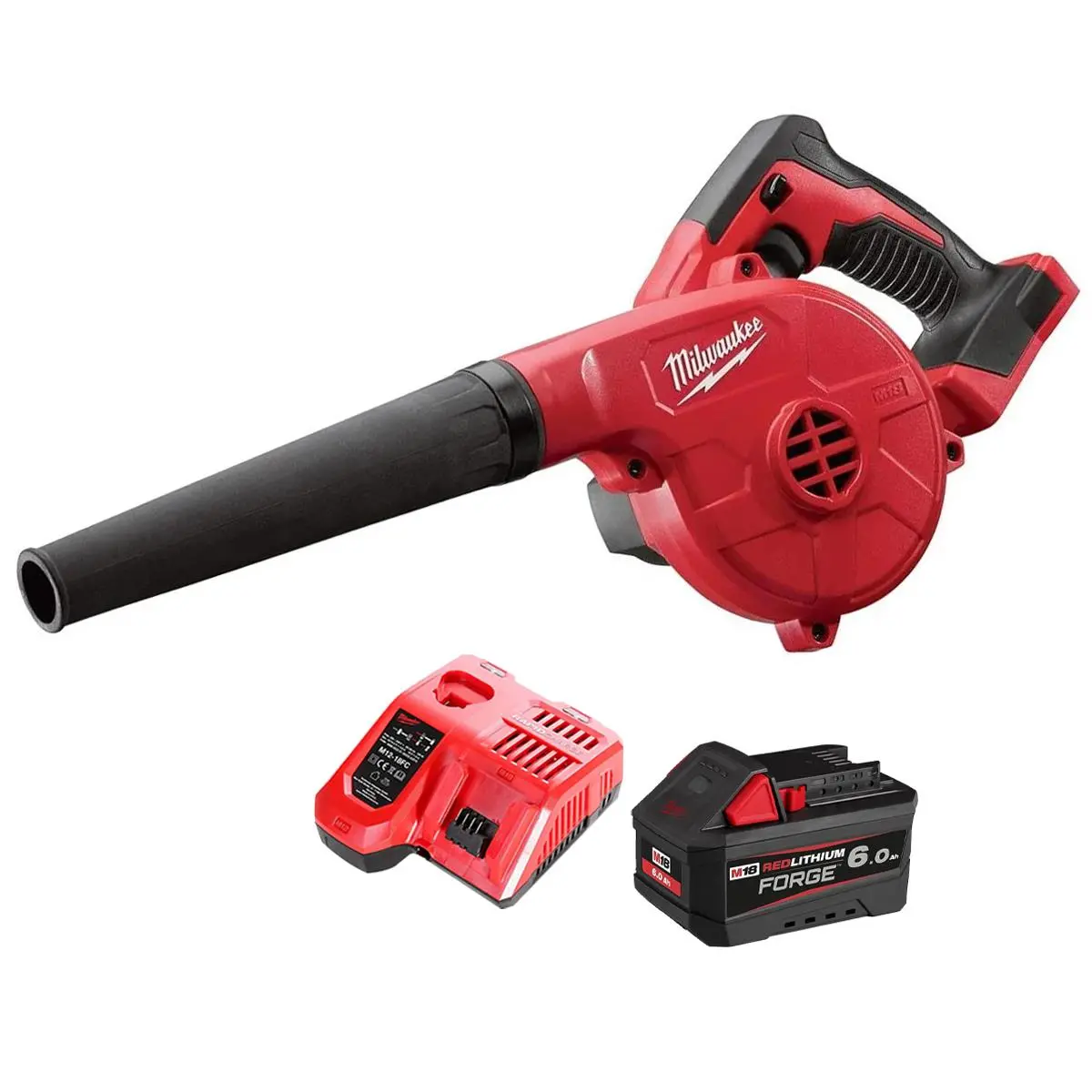 Milwaukee M18bbl-0 18V Compact Blower With 1 X 6.0Ah Battery & Charger 1