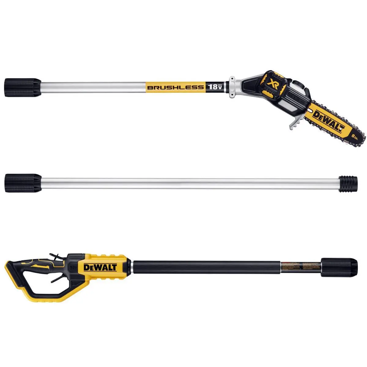 Dewalt Dcmps567p1 18V Xr Brushless Telescopic Pole Chainsaw With 1 X 5.0Ah Battery & Charger 2