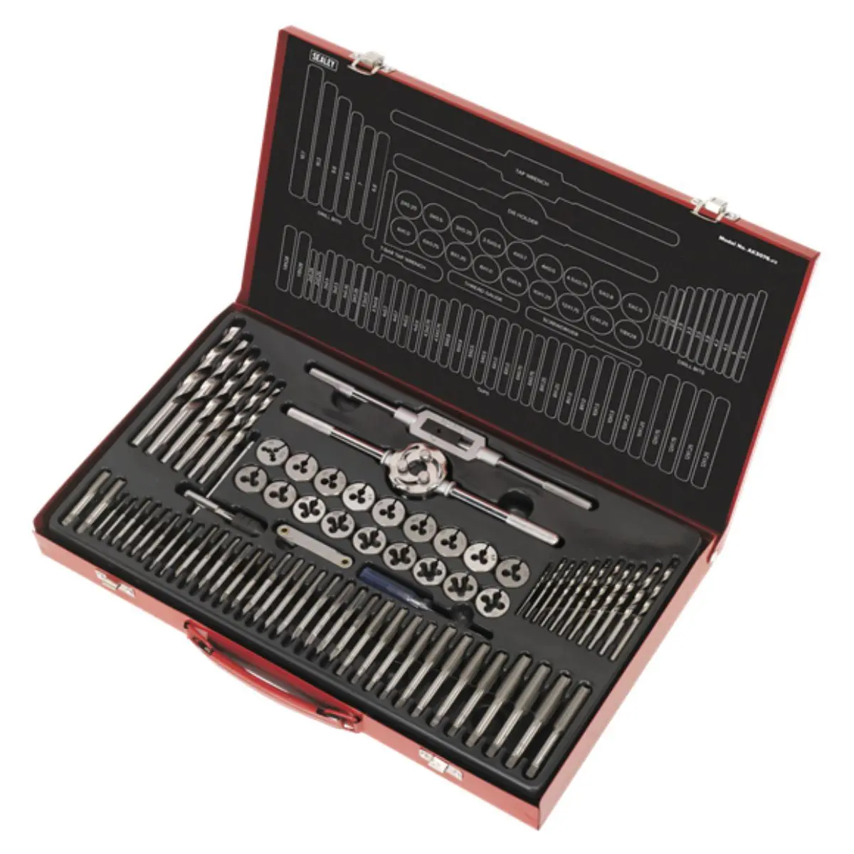 Sealey Ak3076 Tap & Die Set Split Dies 76Pc 1