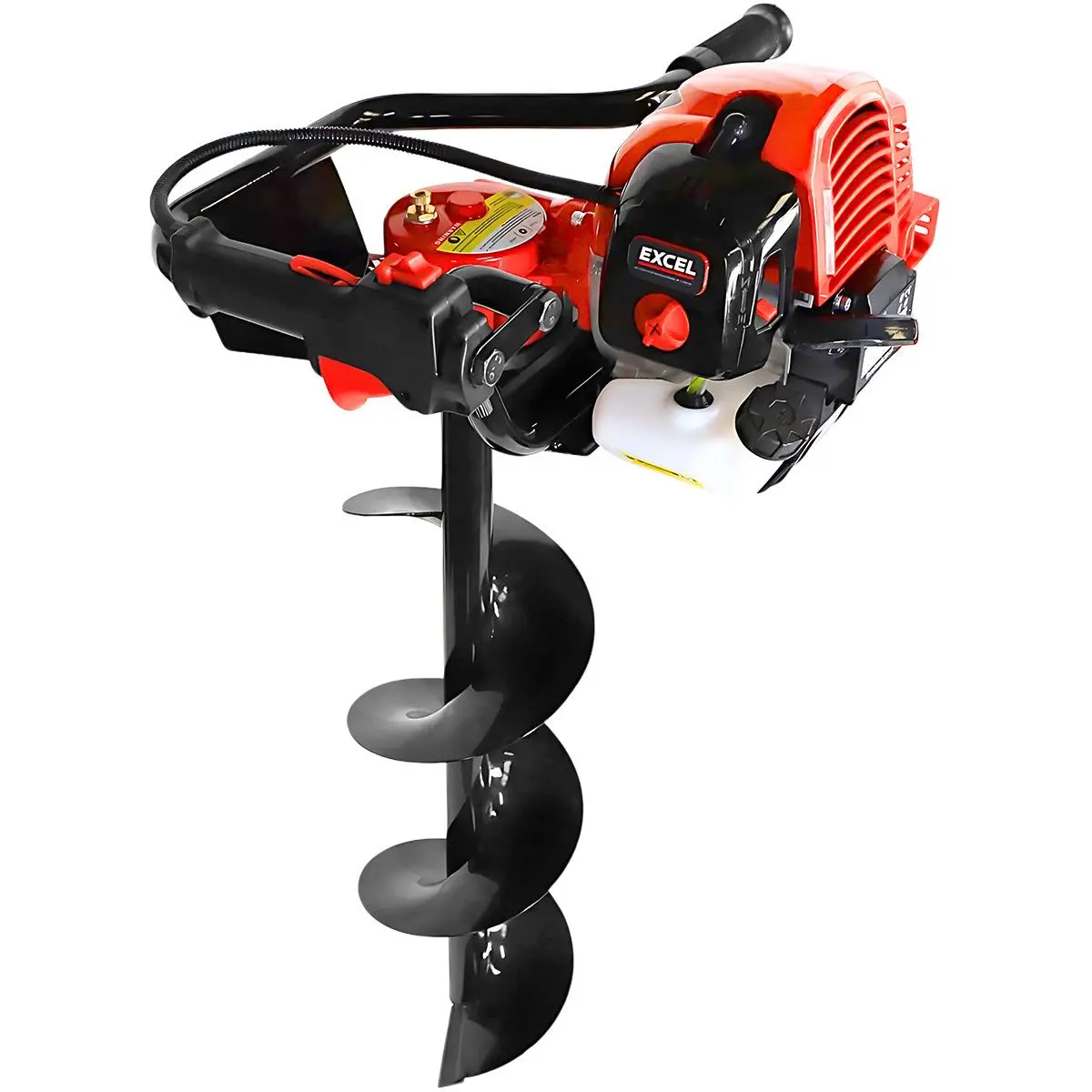 Excel 52Cc Petrol Earth Auger With 3 Augers 1