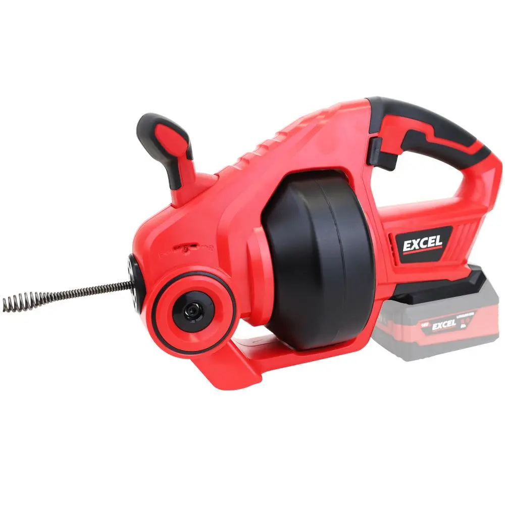 Excel 18V Cordless Drain Cleaner (Battery & Charger Not Included) 1