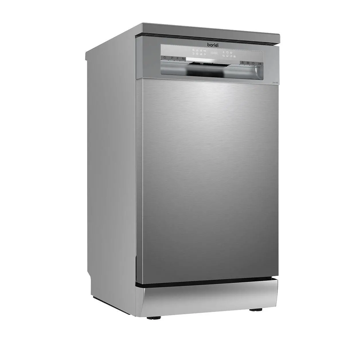 Sealey Dh166 Baridi Slimline Freestanding Dishwasher 45Cm Wide 10 Place Settings Silver 1