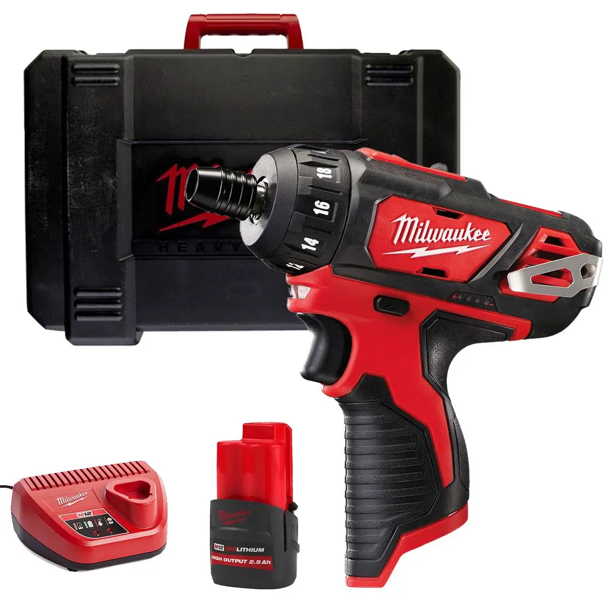 Milwaukee M12bd-0C 12V Screwdriver With 1 X 2.5Ah Battery Charger & Case 1