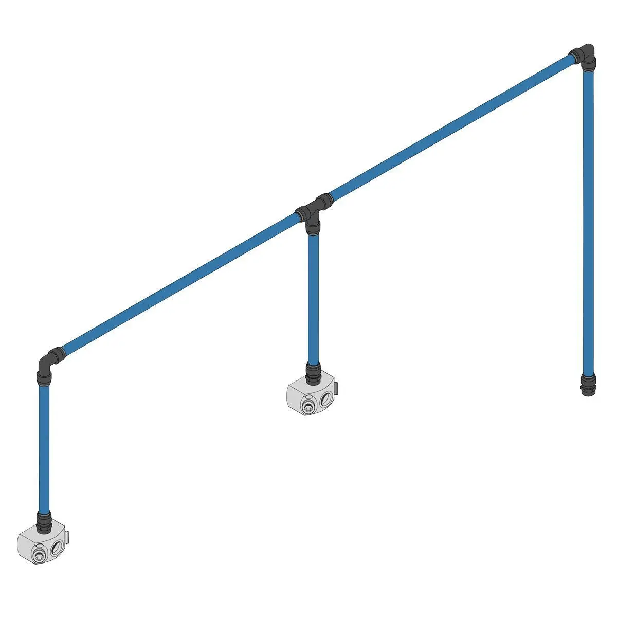 Sealey Caskit228 Speedfit 12M 2-Drop Air Supply System Kit 28Mm 1