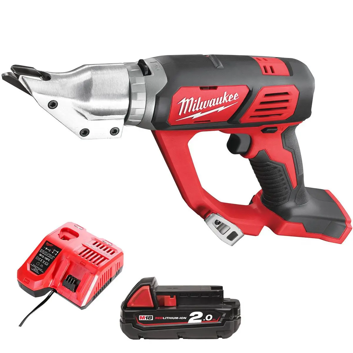 Milwaukee M18bms12-0 18V 1.2Mm Metal Shear With 1 X 2.0Ah Battery & Charger 1
