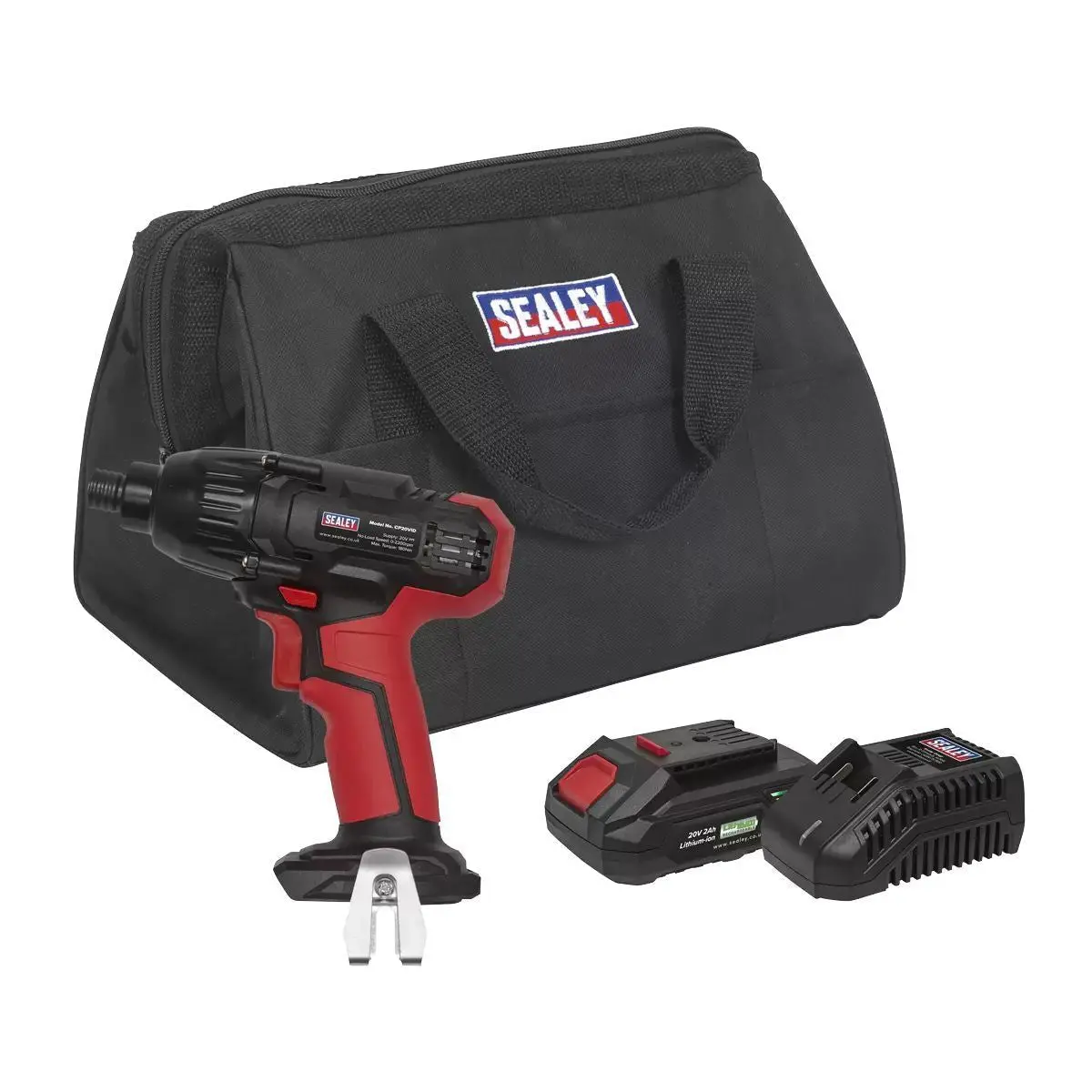 Sealey Cp20vidkit1 20V 1/4"Hex Drive Impact Driver Kit 1 X 2Ah Battery & Charger 1