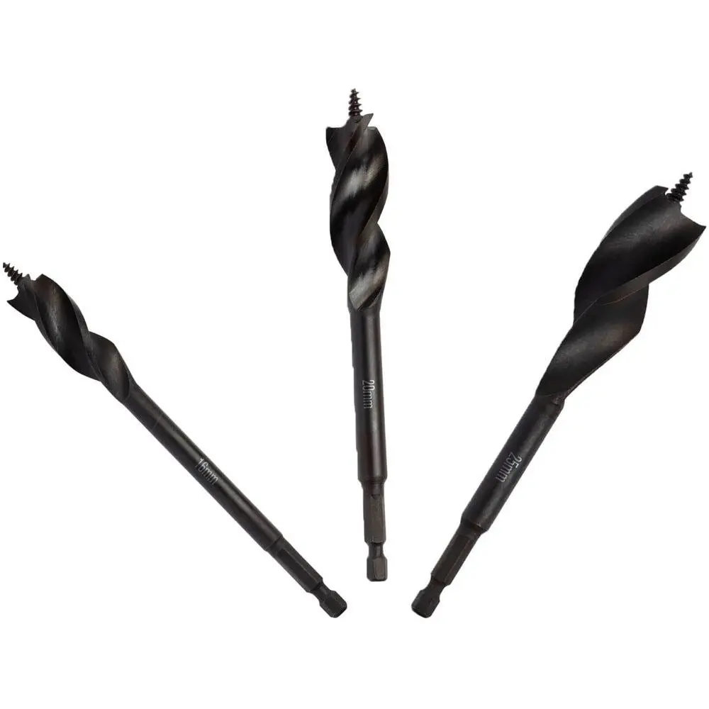 Dewalt Dt90237-Qz Extreme Tri Flute Spade Bit 25Mm, 20Mm & 16Mm Pack Of 3 1