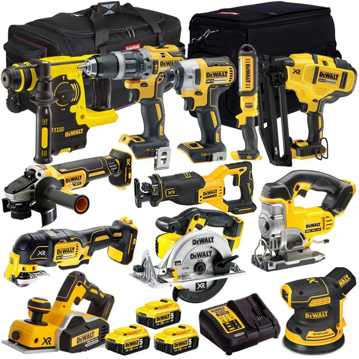 Dewalt Dckt4t12bp4 18V 12 Piece Power Tool Kit With 3 X 5.0Ah Battery & Charger 1