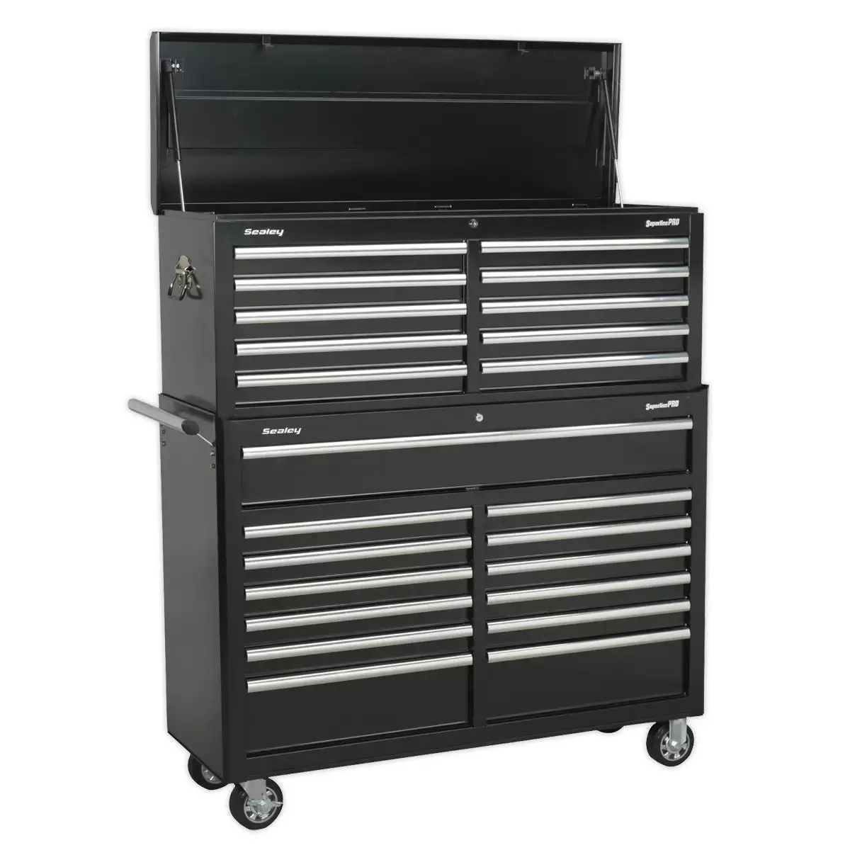 Sealey Ap52combo2 Tool Chest Combination Black 23 Drawer 1