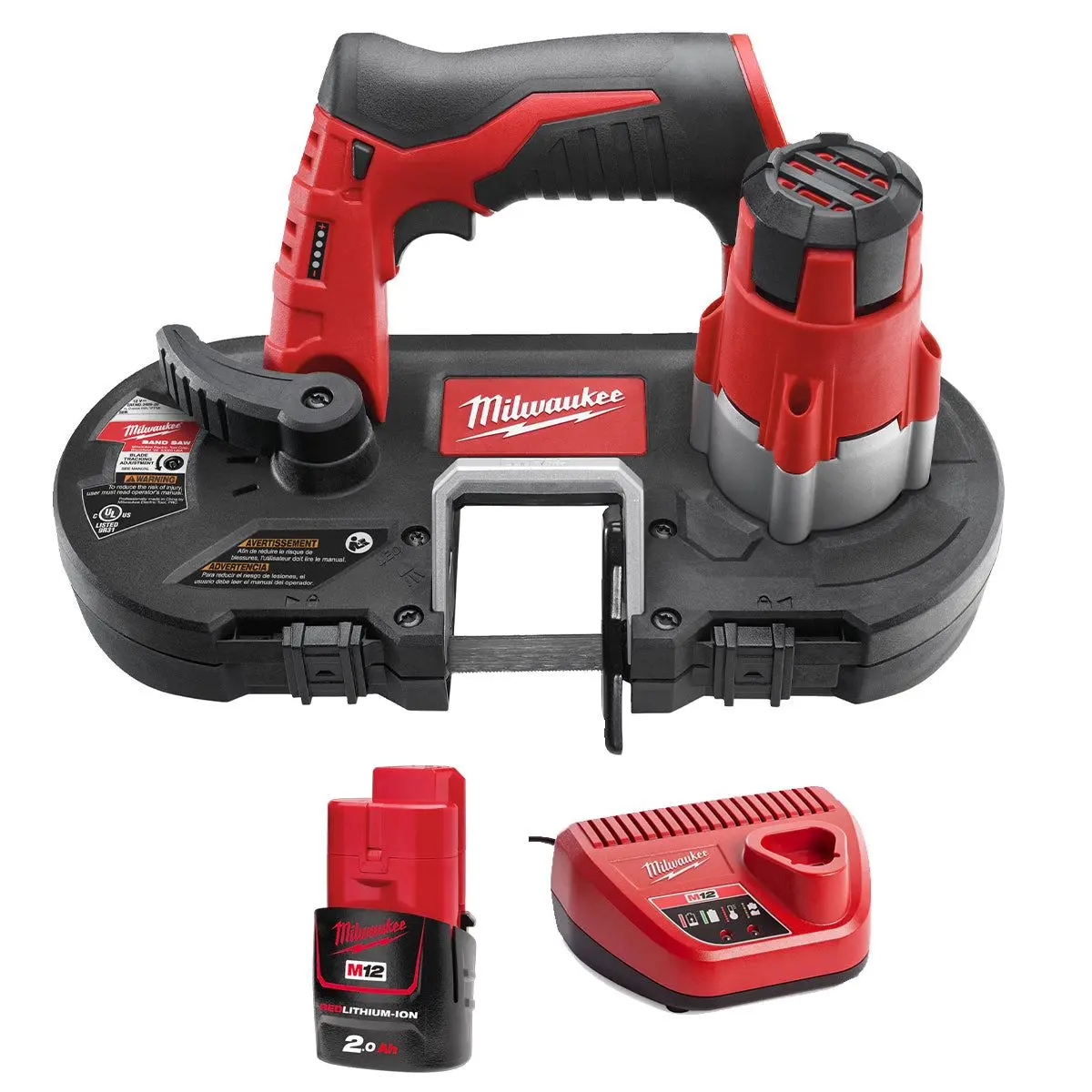 Milwaukee M12bs-0 12V Sub Compact Bandsaw With 1 X 2.0Ah Battery & Charger 1