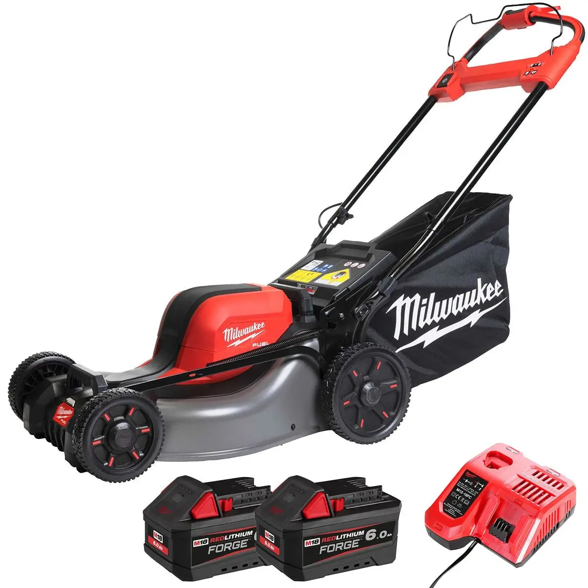 Milwaukee M18f2lm46-0 36V Fuel Brushless 46Cm Self Propelled Lawn Mower With 2 X 6.0Ah Battery & Charger 1