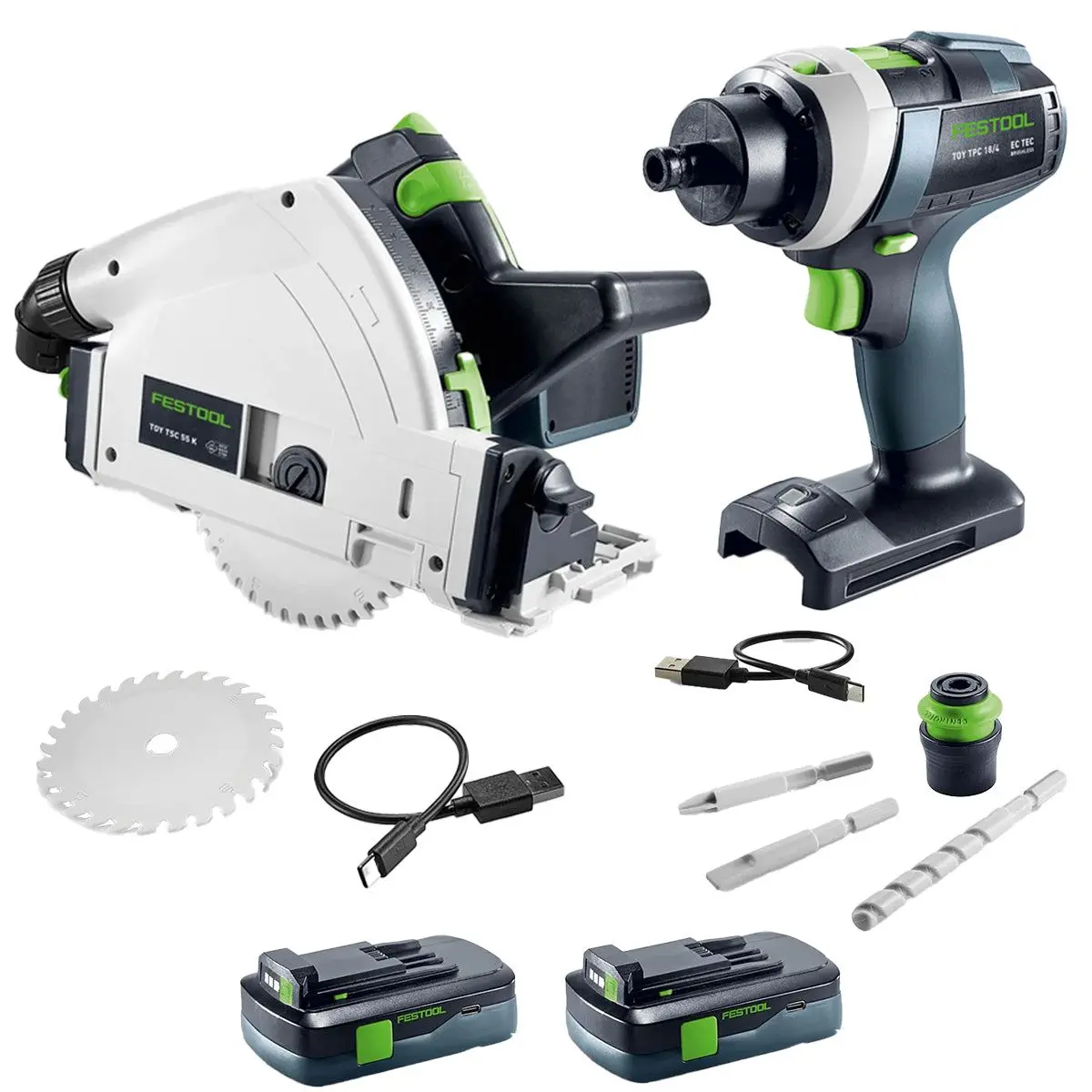 Festool Twin Pack Toy Set Ty-Tpc Drill & Ty-Tsc Plunge-Cut Saw 1