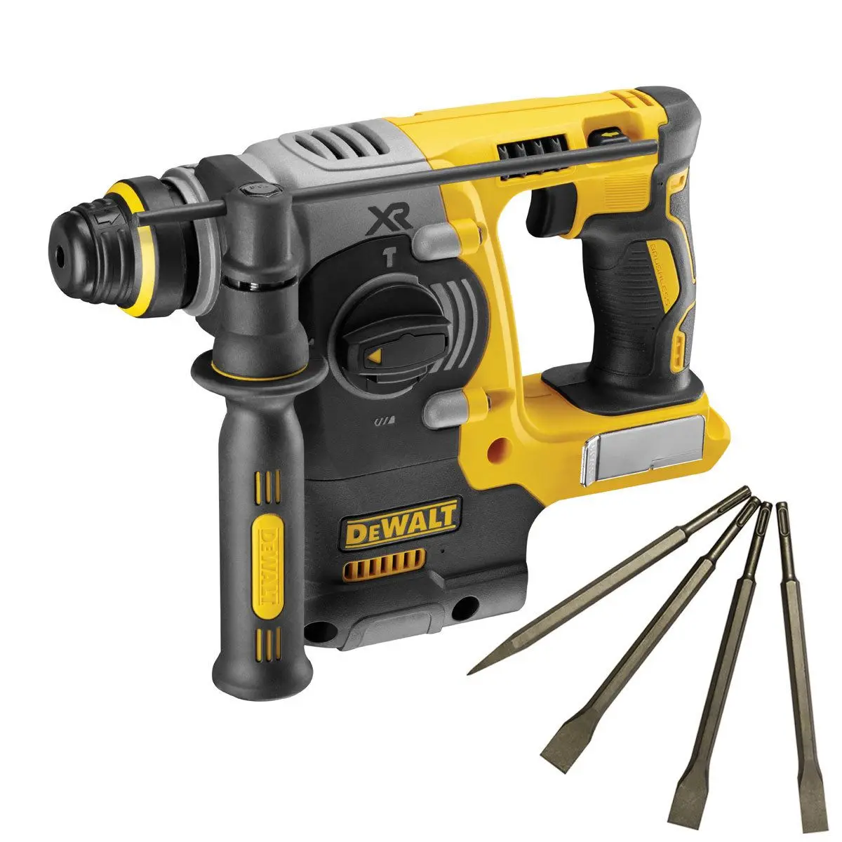 Dewalt Dch273n 18V Brushless Sds+ Rotary Hammer Drill With 4 Piece Chisel Set 1