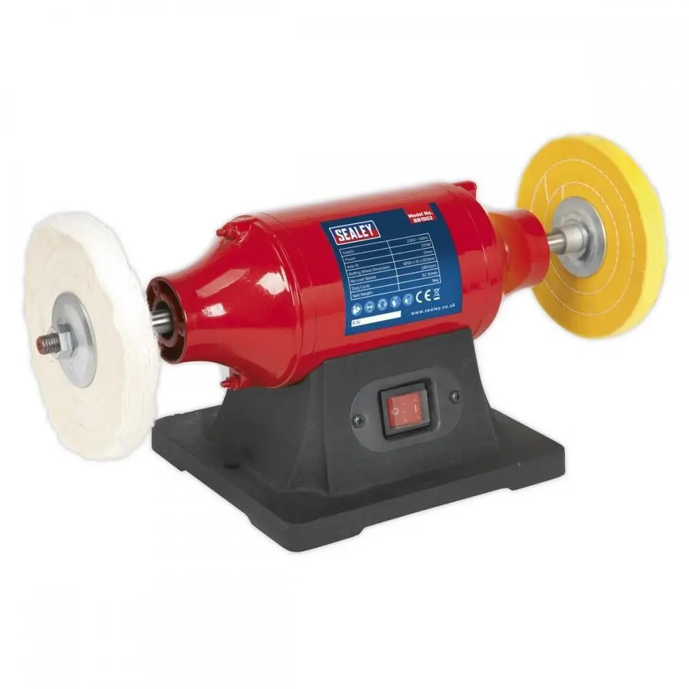 Sealey Bb1502 Bench Mounting Buffer/Polisher 150Mm 230V/370W 1