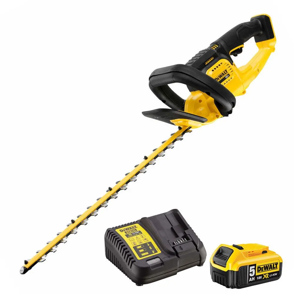 Dewalt Dcmht563p1-Gb 18V Xr 55Cm Hedge Trimmer With 1 X 5.0Ah Battery & Charger 1