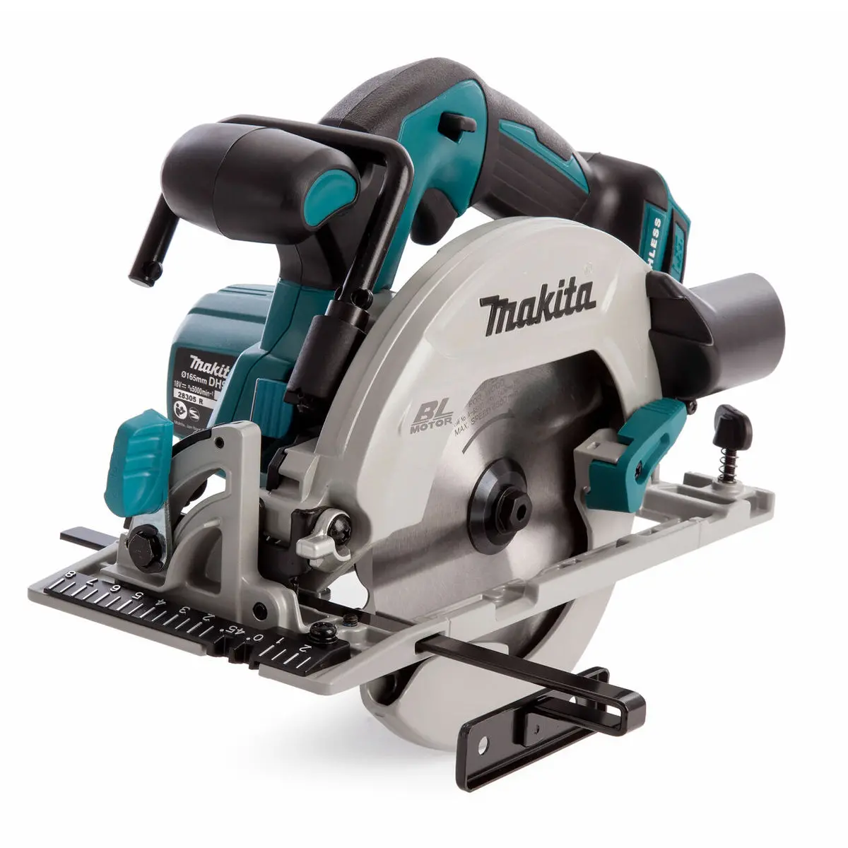 Makita Dhs680z 18V Brushless 165Mm Circular Saw With 1 X 5.0Ah Battery & Charger In Case 2