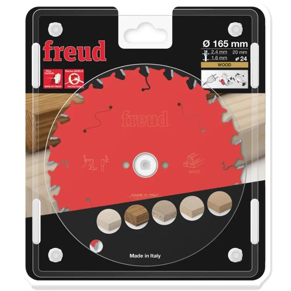 Freud 165Mm 24T Circular Saw Blade For Wood - F03fs09688 2