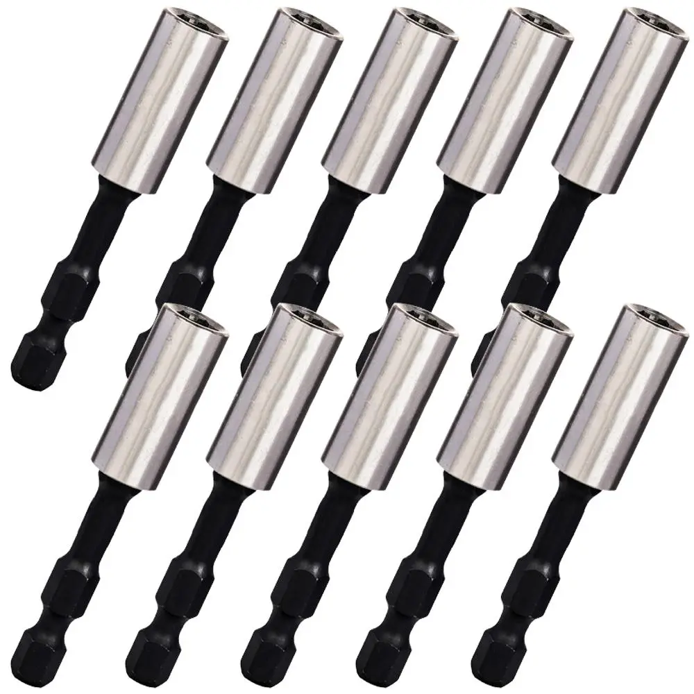 Excel 60Mm Impact Rated Magnetic Bit Holder Blister Card Pack Of 10 1