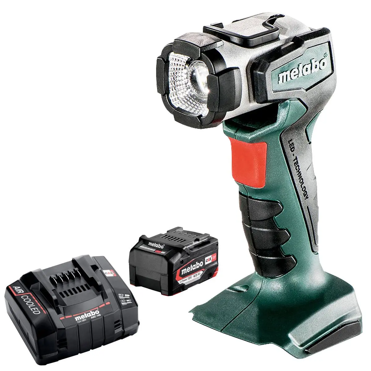 Metabo Ula 14.4-18 14.4-18V Portable Led Torch With 1 X 4.0Ah Battery & Charger 1