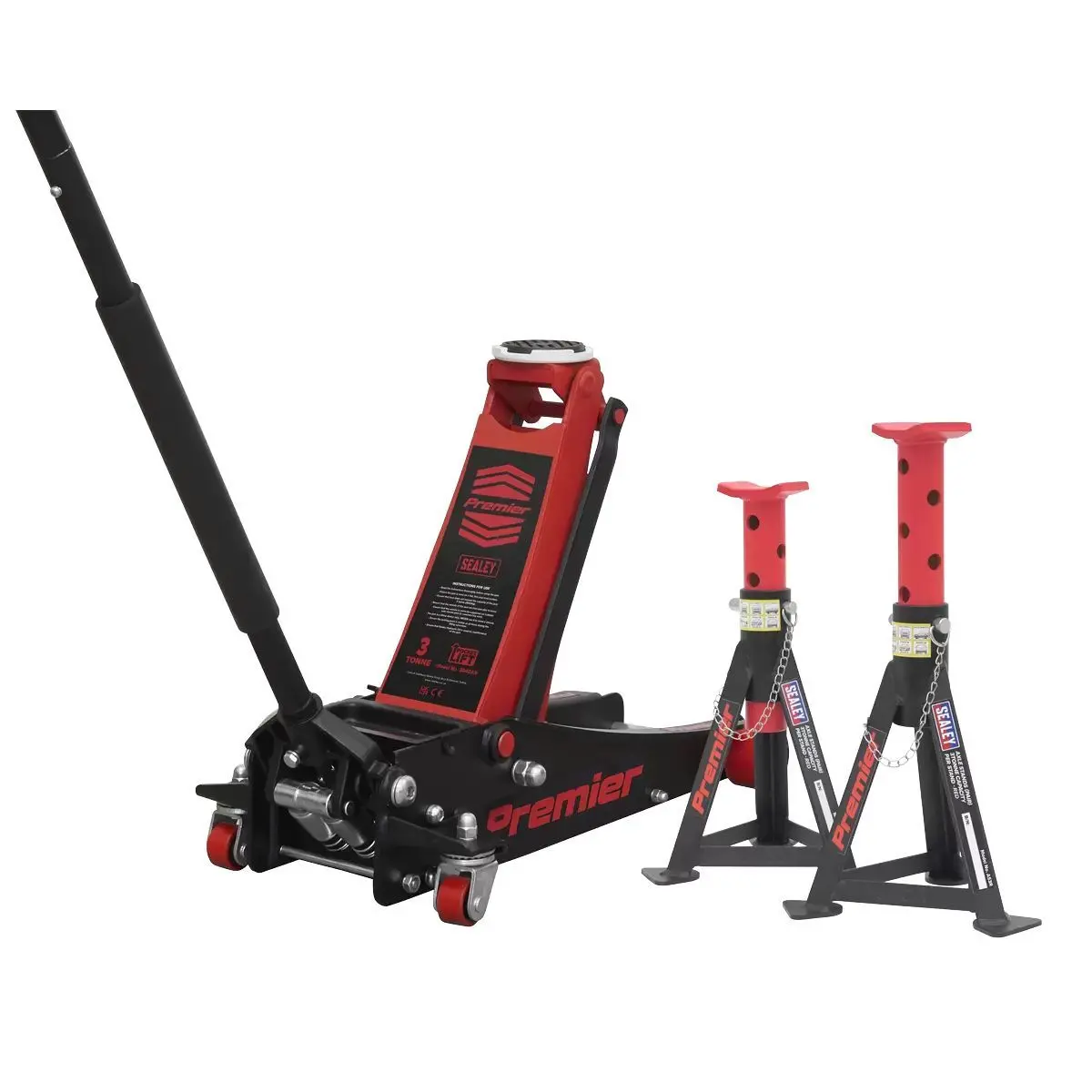 Sealey 3040Arcombo Axle Stands Pair 3 Tonne Per Stand Combo 1