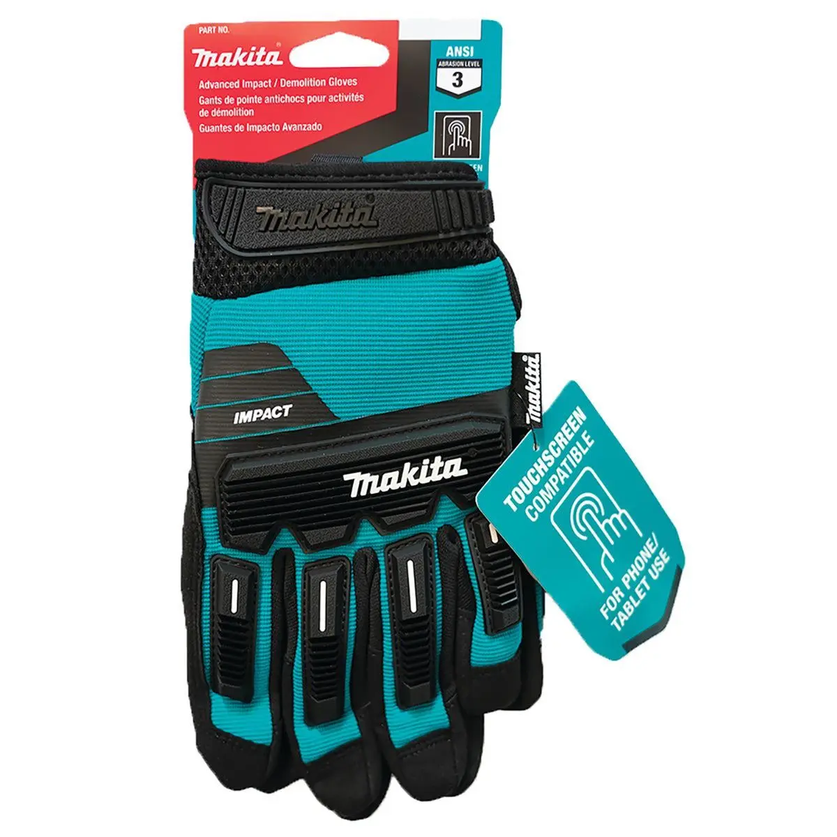 Makita P-84567 Advanced Impact Demolition Gloves Size Medium 2