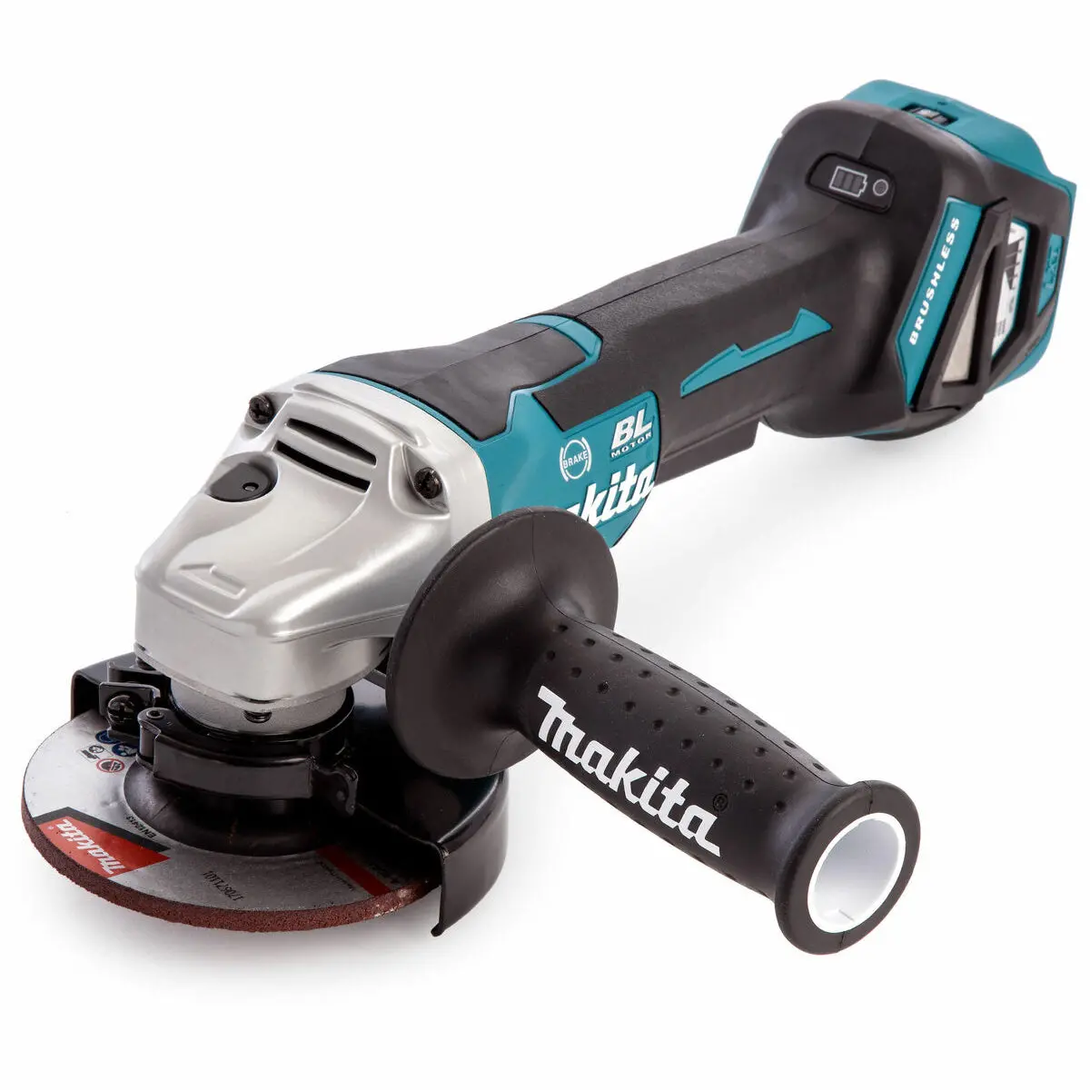 Makita Dga467z 18V Brushless 115Mm Angle Grinder With 1 X 5.0Ah Battery & Charger In Case 2
