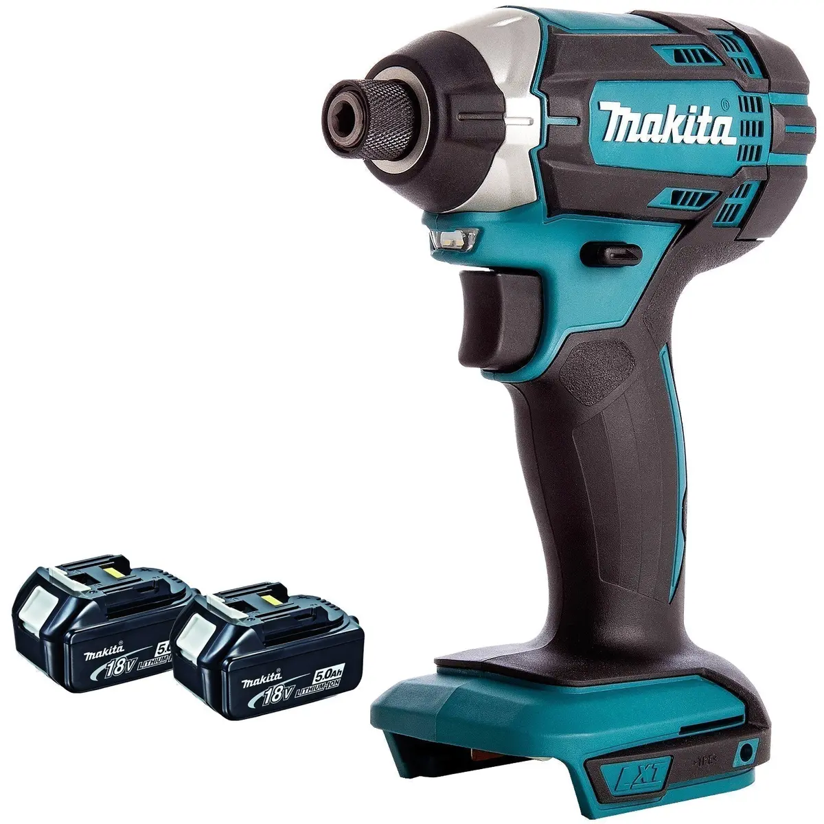 Makita Dtd152z 18V Li-Ion Cordless Impact Driver With 2 X 5.0Ah Batteries T4tkit-126 1
