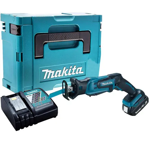 Makita Djr185z 18V Reciprocating Saw With 1 X 5.0Ah Battery & Charger In Case 1