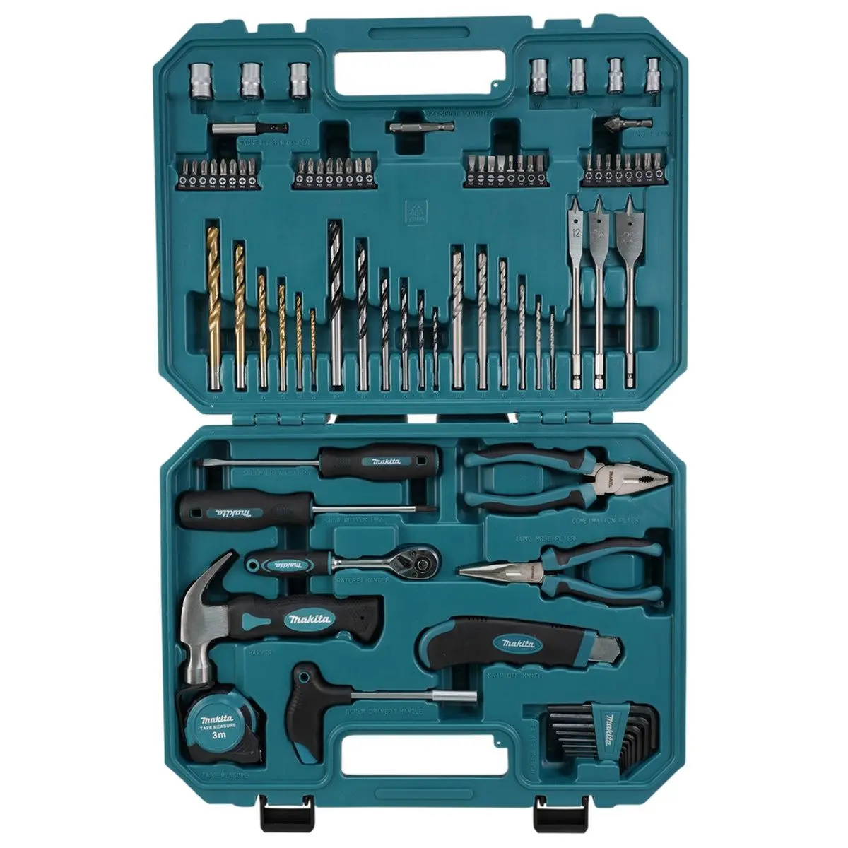Makita E-15104 Drill Bit & Hand Tool Set Of 80 Pieces In Case 1