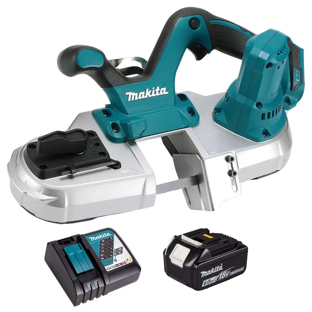 Makita Dpb182z 18V Lxt Band Saw With 1 X 6.0Ah Battery & Charger 1