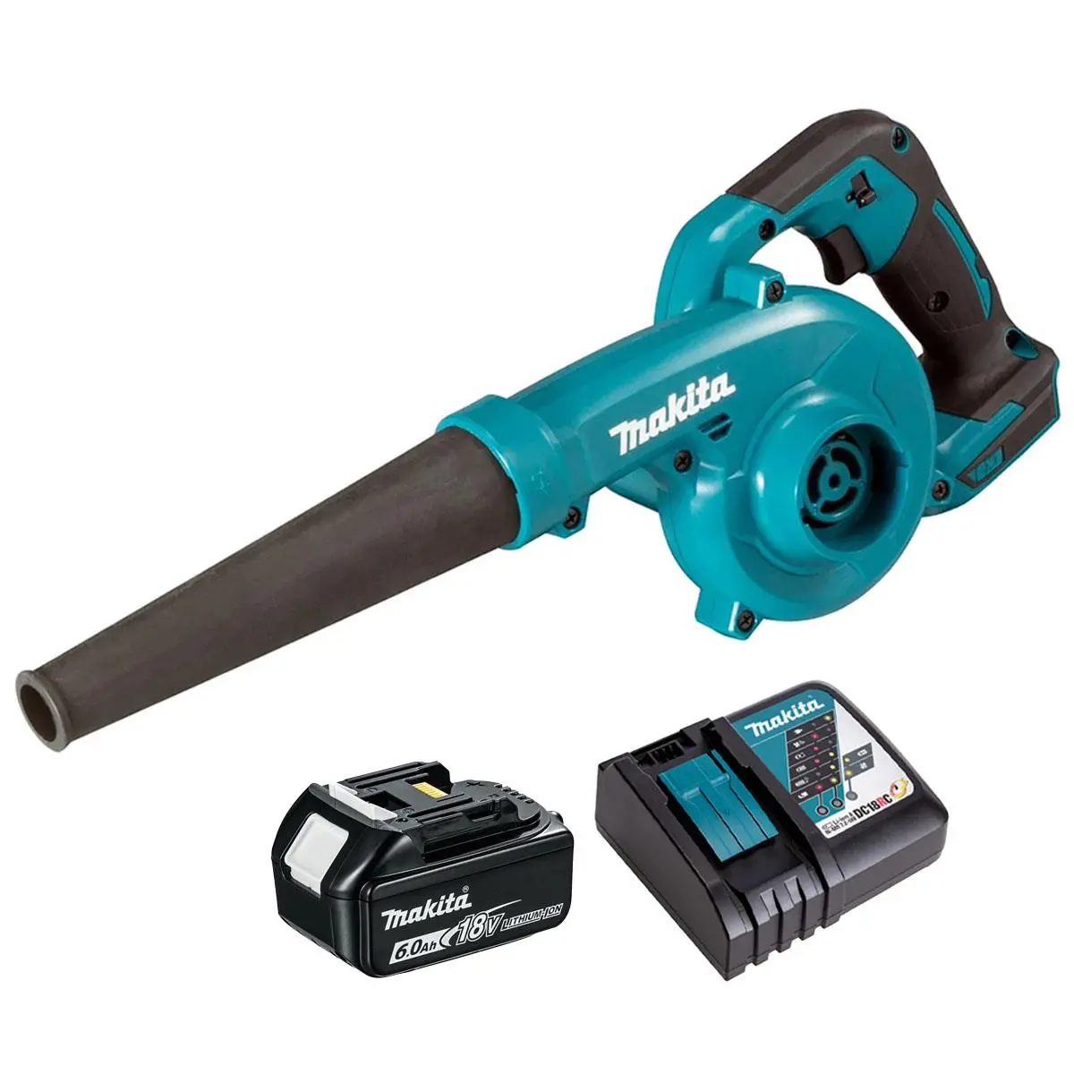 Makita Dub185z 18V Lxt Cordless Blower With 1 X 6.0Ah Battery & Charger 1