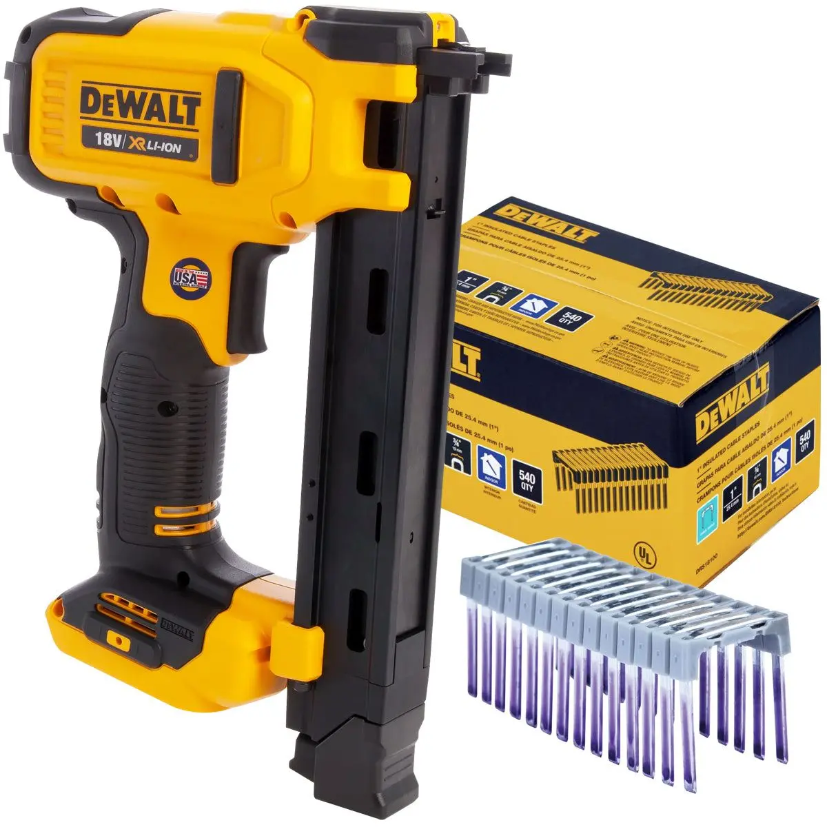 Dewalt Dcn701n 18V Electrician Stapler Gun With Staple Pack Of 540 1